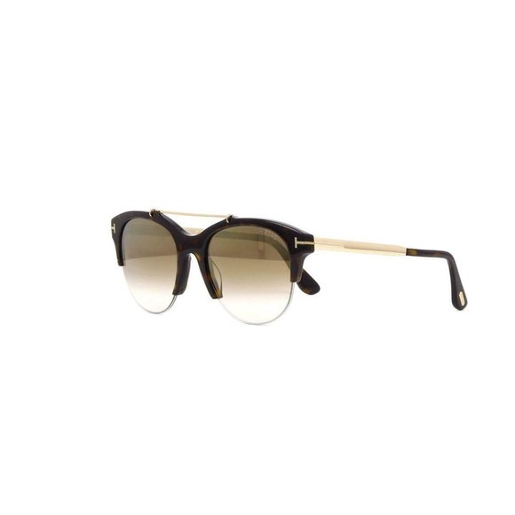 Tom Ford Semi-Rimless Style Brown Gradient Lens.